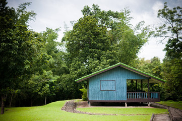 AUG 26, 2012 HUAI KHA KHAENG WILDLIFE SANCTUARY, THAILAND : Seub Nakhasathien's house. The memorial of the great conservationist,Thailand.