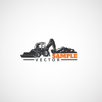  Backhoe Tractor, Construction equipment.