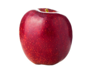 Fresh red apple isolated on white background