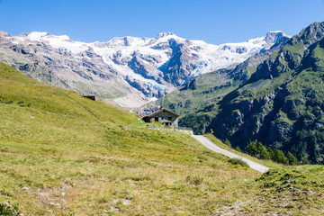 Fototapeta premium Gressoney Valley (Monte Rosa) in Italy