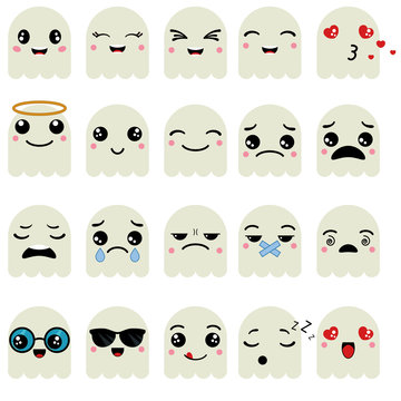 Cute emoticons set