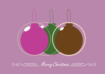 Decorative Christmas Ornaments Vector 2d style