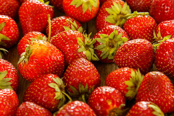 A lot of strawberries