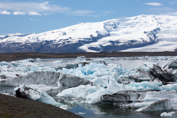 Fototapeta na wymiar Islands Gletschersee Jökulsarlon