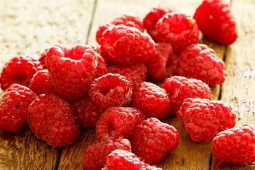 Fresh raspberries