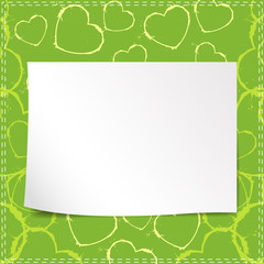 Valentine Hearts Paper Banner