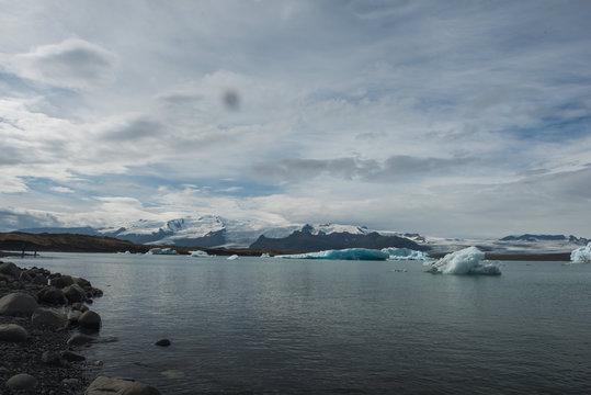 Icebergs in Jokulsarlon - Glacial Lagoon