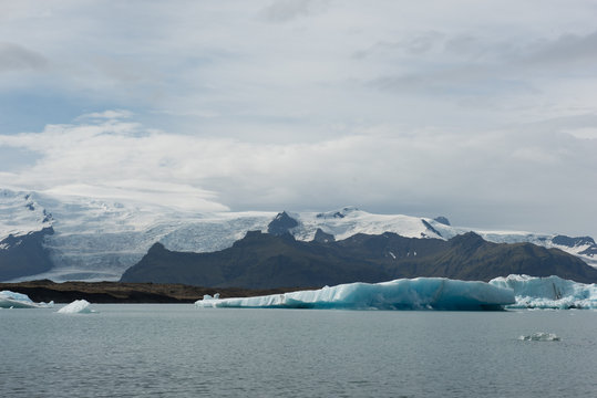 Icebergs in Jokulsarlon - Glacial Lagoon
