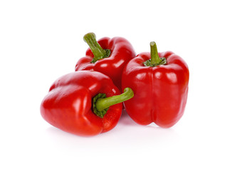 sweet Peppers isolated on white background.