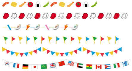 運動会の飾り線