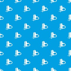 Cordless reciprocating saw pattern seamless blue