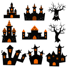 Halloween castles symbol