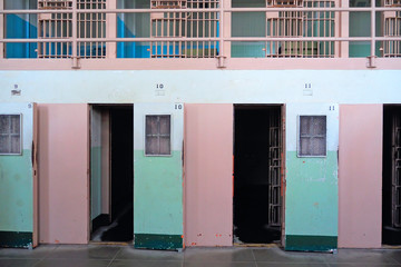 San Francisco Alcatraz prison inside isolated cells