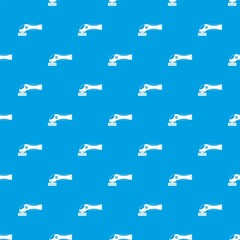 Naklejka premium Grinder machine pattern seamless blue