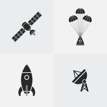 Space icon silhouette