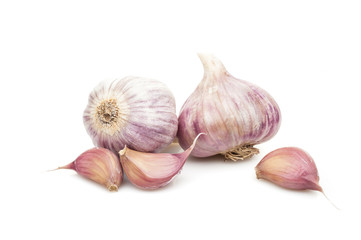 garlic isolated on white background