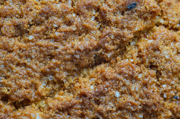 Oatmeal Cookies Texture. Texture of baking closeup