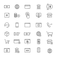 30 Commerse Line Icons