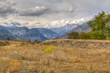 the Southern Alps, seen from the citadel of Mont-Dauphin