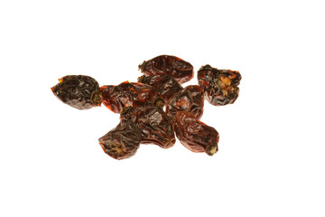 dried dogrose  isolated on white background
