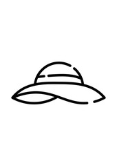 Pamela hat icon, Vector