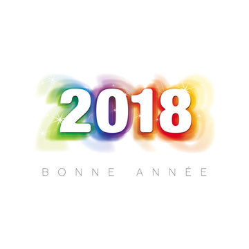 BONNE ANNÉE 2018, MULTICOLORE