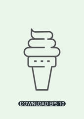 İce-cream icon, Vector