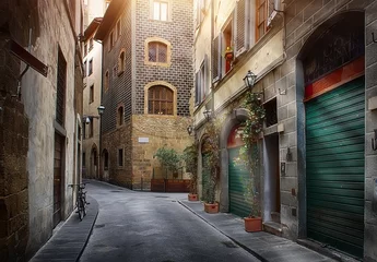 Foto op Canvas Narrow street of Florence © Givaga