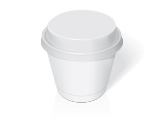 Plastic cup for your design and logo.