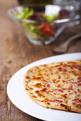 französischer Flammkuchen