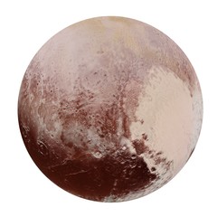 Fototapeta premium Pluto - the heavenly body in the solar system, 3d rendering, elements of this image furnished by NASA.