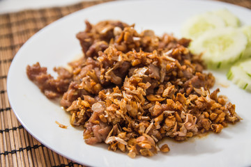 Fried Pork with Garlic Pepper
