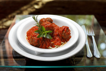 Bolognese Spaghetti with Meatballs