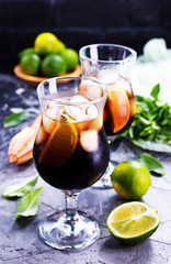 drink with limes