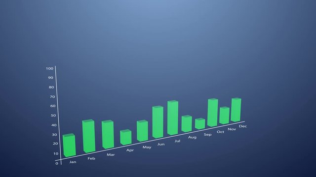 Modern Business Graph Chart Seamless Loop Animatio Stock Animation