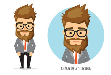 businessman with a serious expression