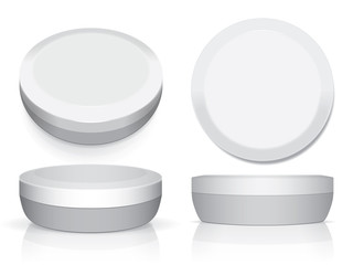 A jar of cream for your design and logo