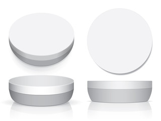 A jar of cream for your design and logo