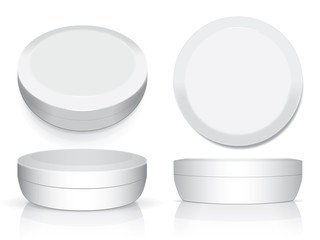 A jar of cream for your design and logo