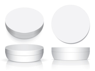 A jar of cream for your design and logo