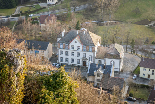 Vue depuis le Château de Ferrette, patrimoine du Sundgau