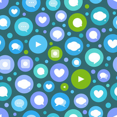 Different color simple communication seamless pattern