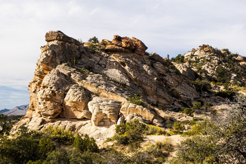 Layers of Sandstone Eroded Away at Snow Canyon Utah State Park