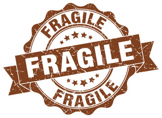 Obraz premium fragile stamp. sign. seal