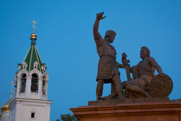 Obraz premium Monument to Minin and Pozharsky in Nizhny Novgorod