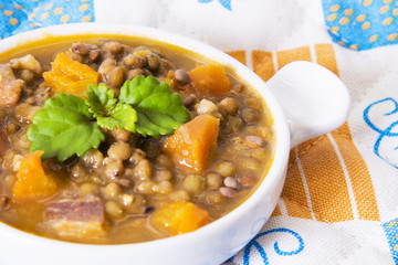 delicious lentil stew
