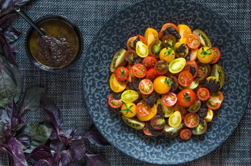 Tomato salad with pesto from Jamie Oliver