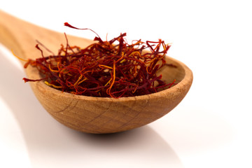 Fototapeta premium Saffron spice in spoon