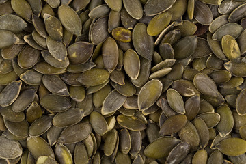 Pumpkin seeds close up