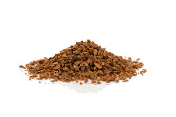 Pile of instant coffee grains